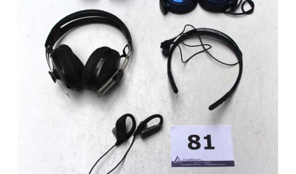 5 div headphones, zonder kabels, werking niet gekend